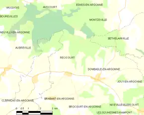 Poziția localității Récicourt