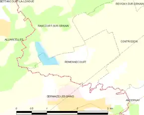 Poziția localității Remennecourt