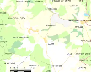 Poziția localității Remoiville