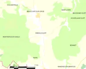 Poziția localității Ribeaucourt