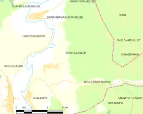 Poziția localității Rigny-la-Salle