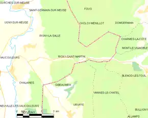 Poziția localității Rigny-Saint-Martin