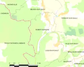 Poziția localității Robert-Espagne