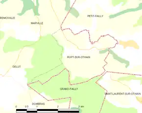Poziția localității Rupt-sur-Othain