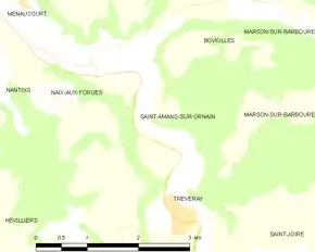 Poziția localității Saint-Amand-sur-Ornain