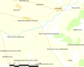 Poziția localității Saint-Hilaire-en-Woëvre