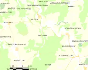 Poziția localității Saint-Joire