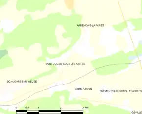 Poziția localității Saint-Julien-sous-les-Côtes