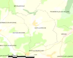 Poziția localității Sivry-la-Perche