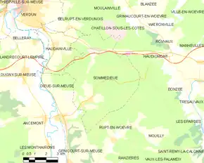 Poziția localității Sommedieue