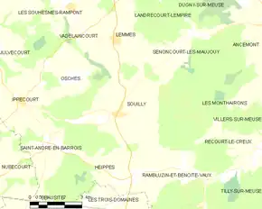 Poziția localității Souilly