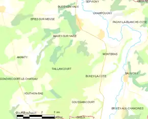 Poziția localității Taillancourt