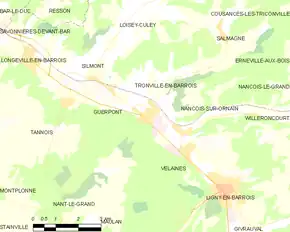Poziția localității Tronville-en-Barrois
