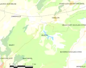 Poziția localității Valbois