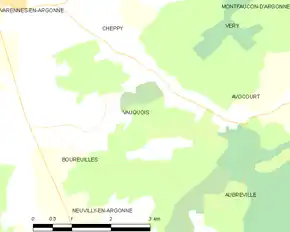 Poziția localității Vauquois