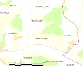 Poziția localității Verneuil-Grand