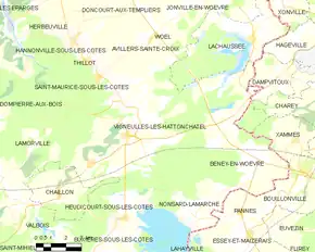 Poziția localității Vigneulles-lès-Hattonchâtel