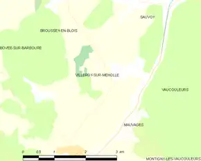 Poziția localității Villeroy-sur-Méholle