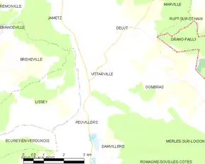 Poziția localității Vittarville