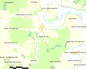 Poziția localității Void-Vacon