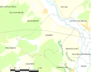 Poziția localității Woimbey