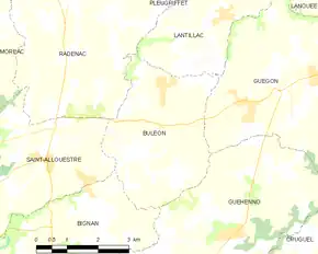 Poziția localității Buléon