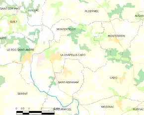 Poziția localității La Chapelle-Caro