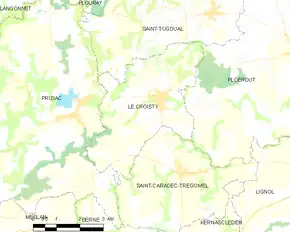 Poziția localității Le Croisty