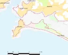 Poziția localității Gâvres