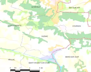 Poziția localității Glénac
