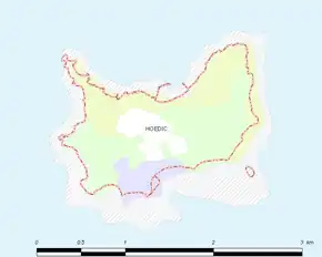 Poziția localității Hoëdic