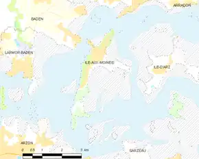 Poziția localității Île-aux-Moines