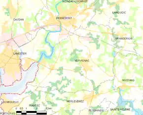 Poziția localității Kervignac