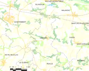 Poziția localității Limerzel