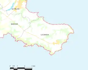 Poziția localității Locmaria