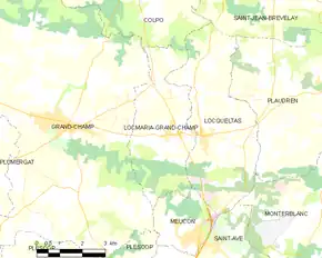Poziția localității Locmaria-Grand-Champ