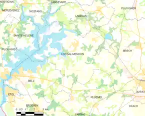 Poziția localității Locoal-Mendon
