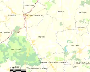 Poziția localității Mohon