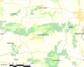 Poziția localității Monteneuf
