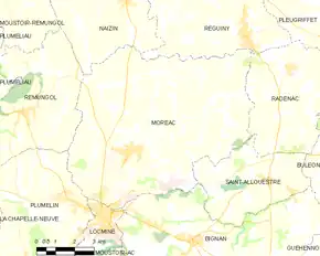 Poziția localității Moréac