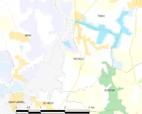 Poziția localității Noyalo