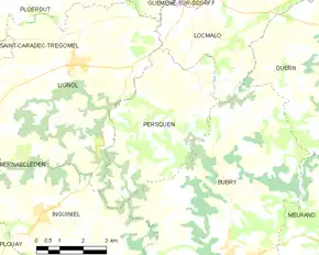 Poziția localității Persquen