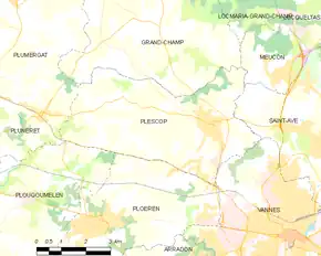 Poziția localității Plescop