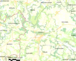 Poziția localității Plouay