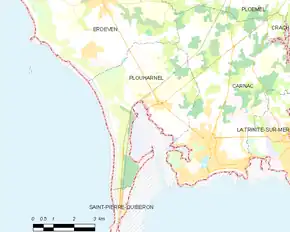 Poziția localității Plouharnel