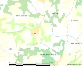 Poziția localității Quily