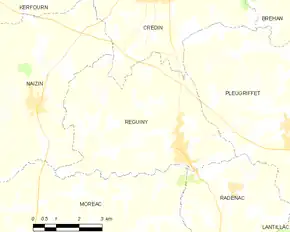 Poziția localității Réguiny