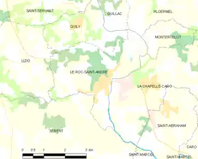 Poziția localității Le Roc-Saint-André