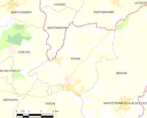 Poziția localității Rohan