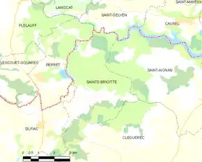 Poziția localității Sainte-Brigitte